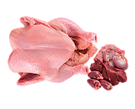 Gallina entera con menudos